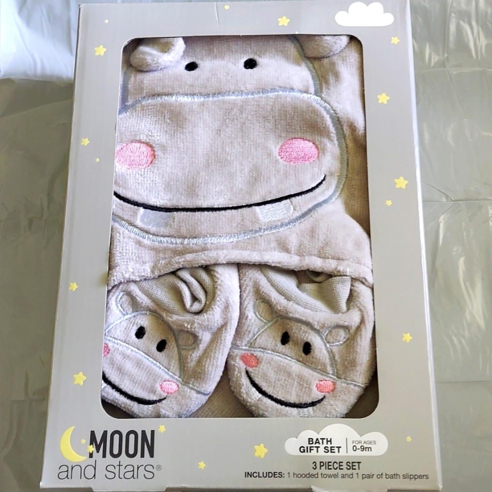 Moon and Stars 3 pc bath gift set